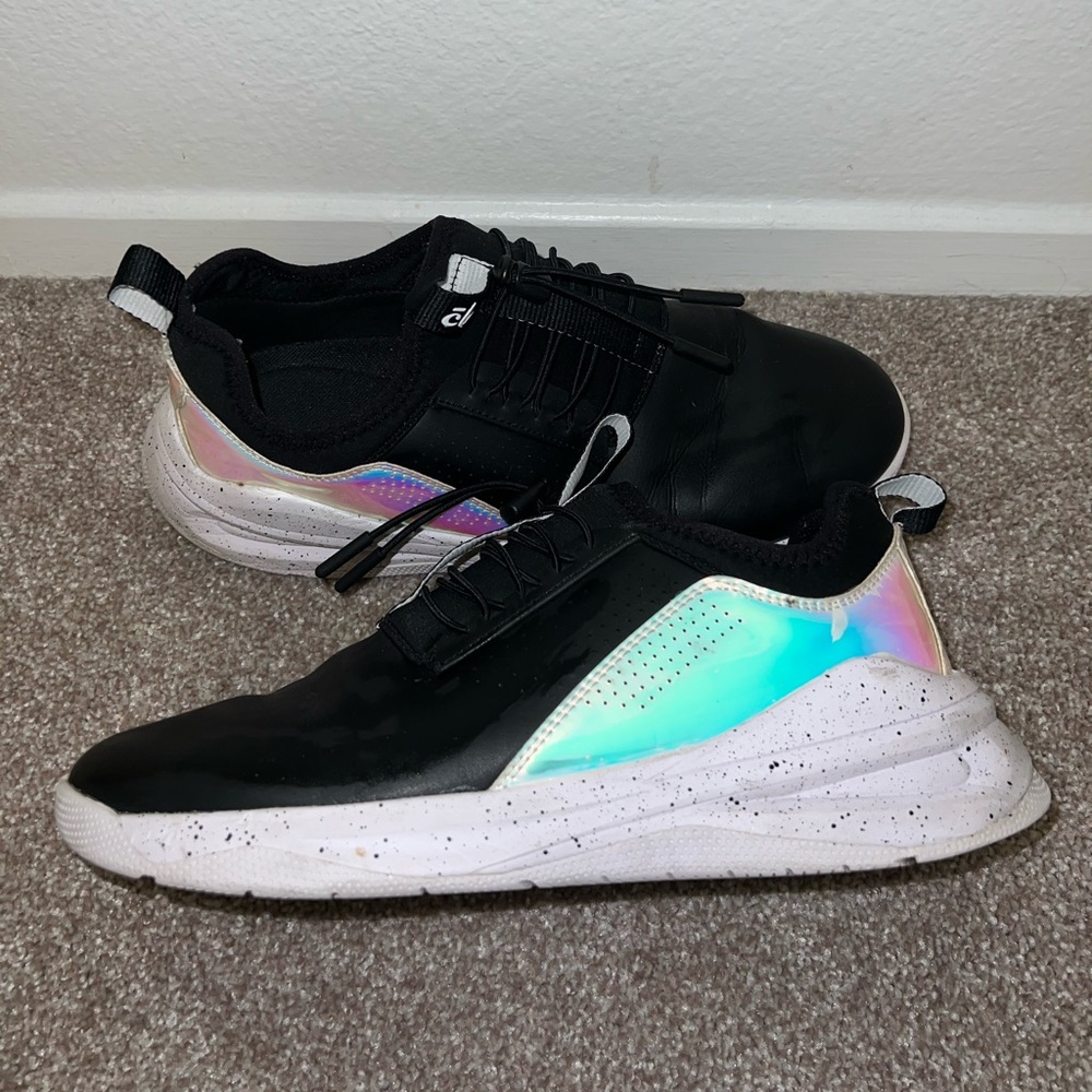 Clove Black Limited Edition 2022 Holographic Iridescent Nursing Shoes W 10 M 8.5